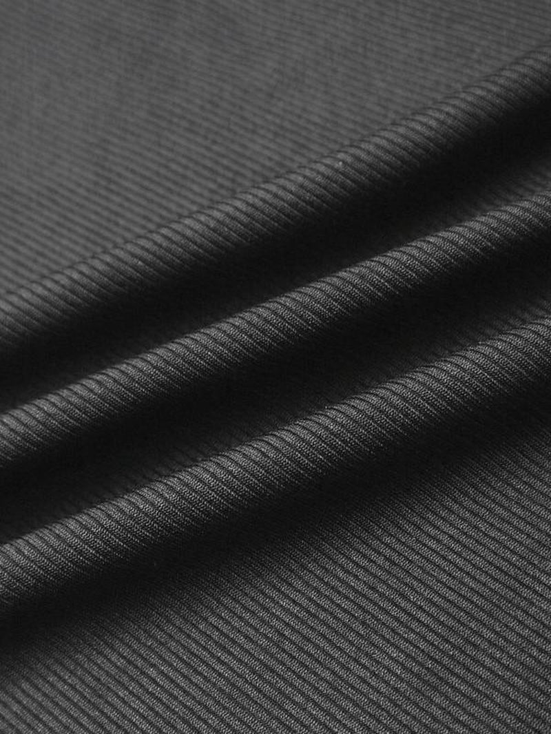 Women'S Plain Lettuce Trim Flounce Sleeve Crop Tee, Elegant Mock Neck Long Sleeve Skinny T-Shirt for Fall & Winter, Women'S Clothing for Daily Wear