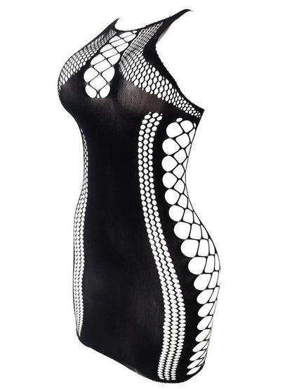 Women'S Plain Cut Out Hollow Out Cover up Dress, Casual Sleeveless round Neck Fishnet Cover up Dress for Summer, Ladies Beachwear for Vacation Holiday Beach Outdoor Wear, Clothing, Beach Cover Ups