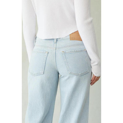 Pacsun Women'S Casey Low Rise Baggy Jeans Light Indigo Wash