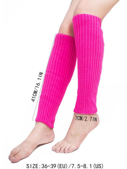 Women'S Solid Leg Warmers, Fashionable Style Cozy Warm Socks for Fall & Winter, Women'S Socks for Daily Wear